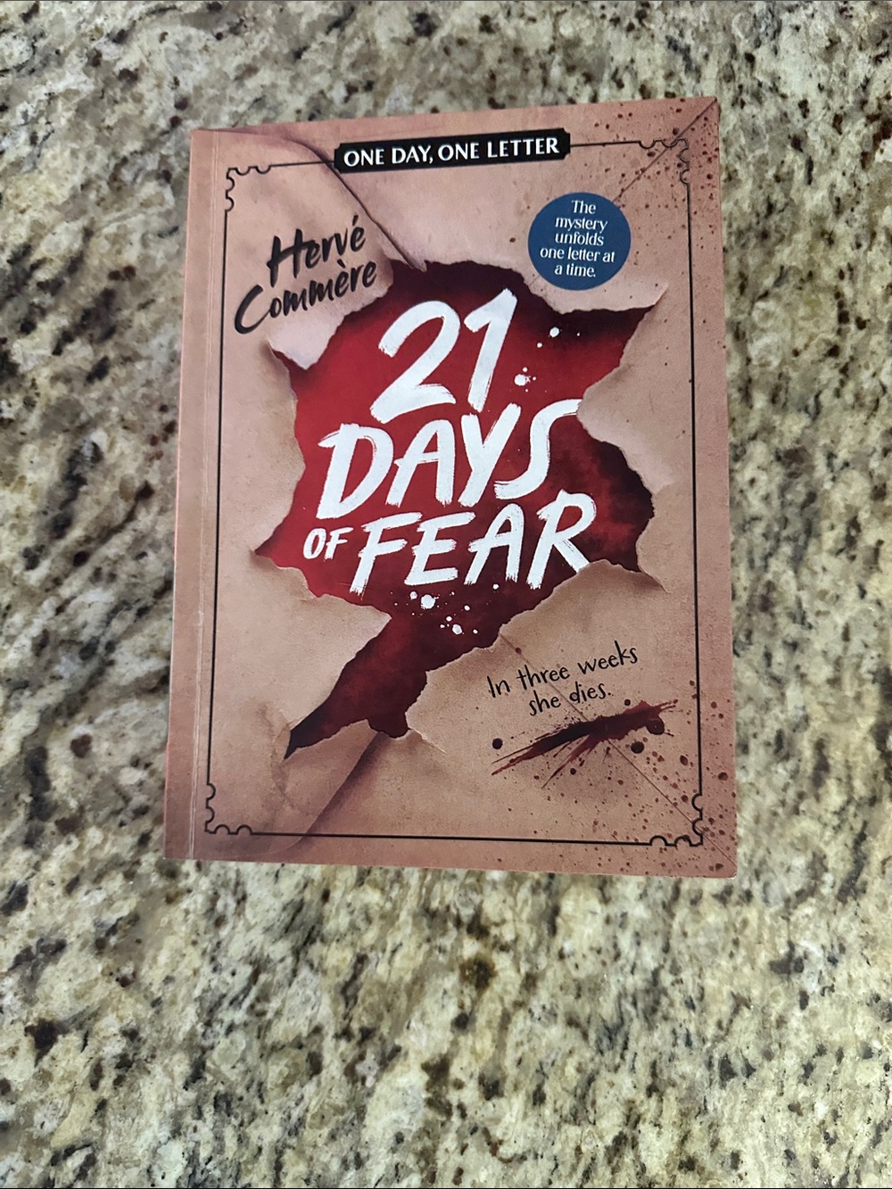 21 Days of Fear Paperback Book - Red & Tan Cover